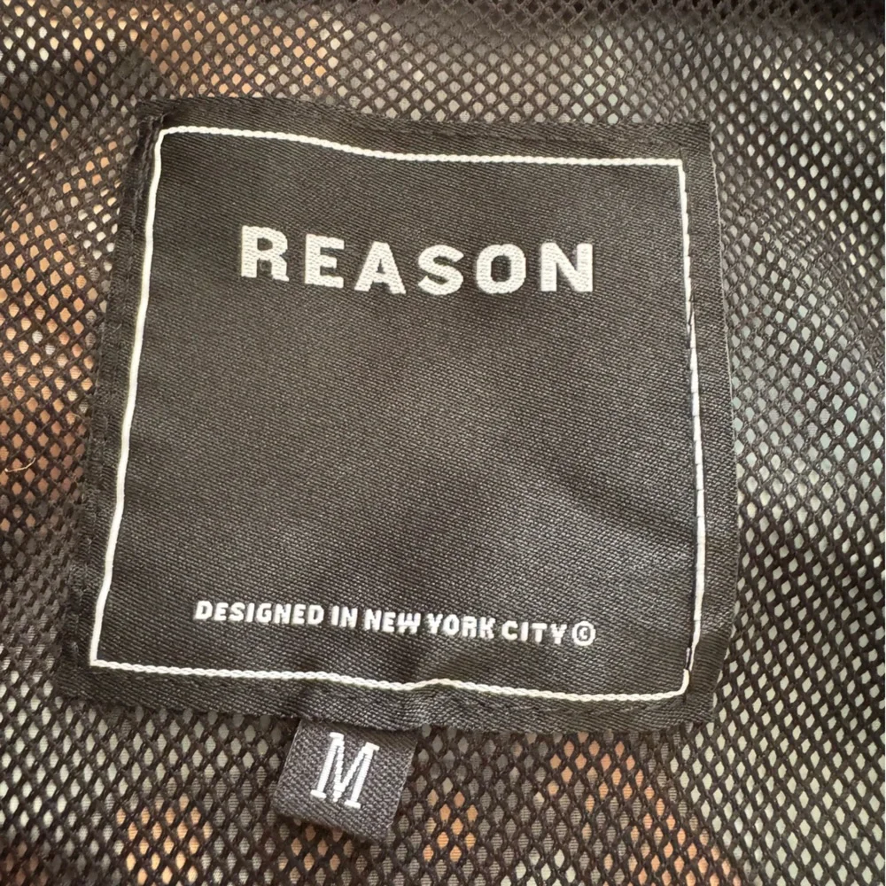 Reason Clothing Kanji Japan Print Dragon Half-Zip Anorak Hoodie Jacket Sz Medium